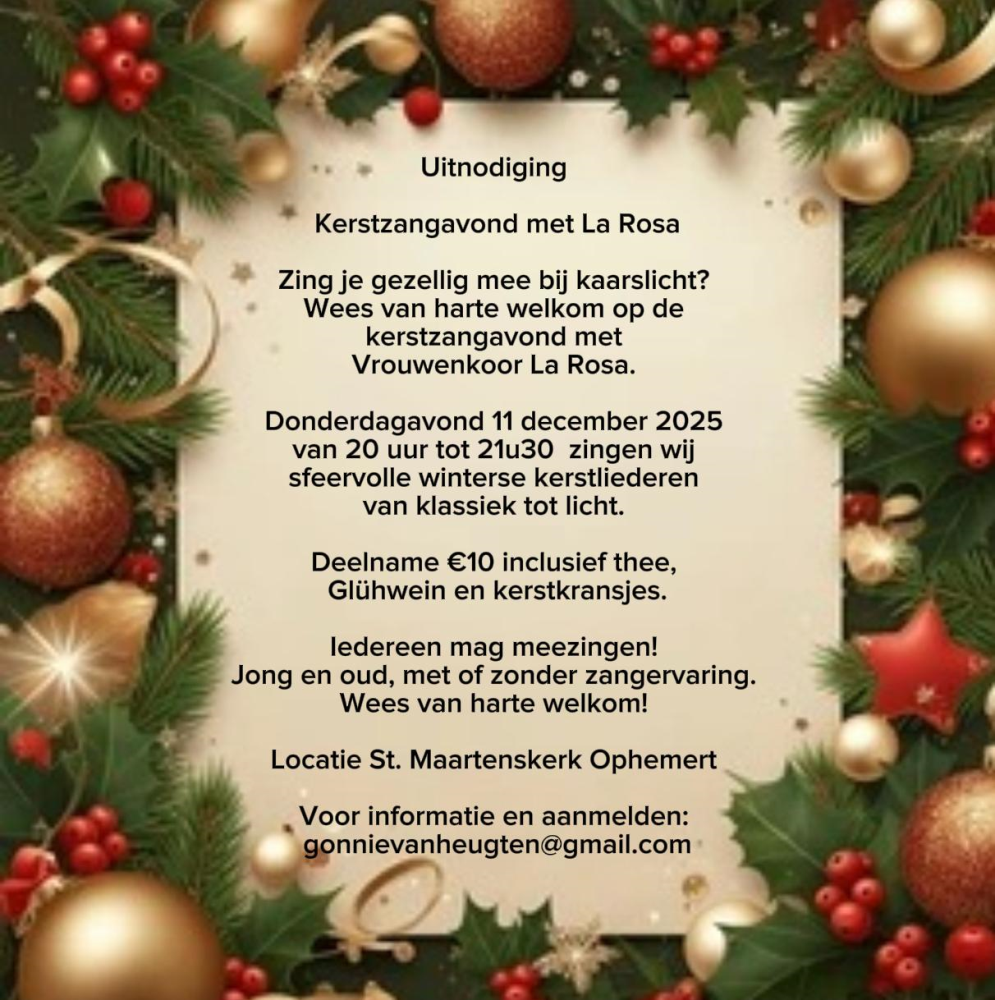 Kerstzangavond